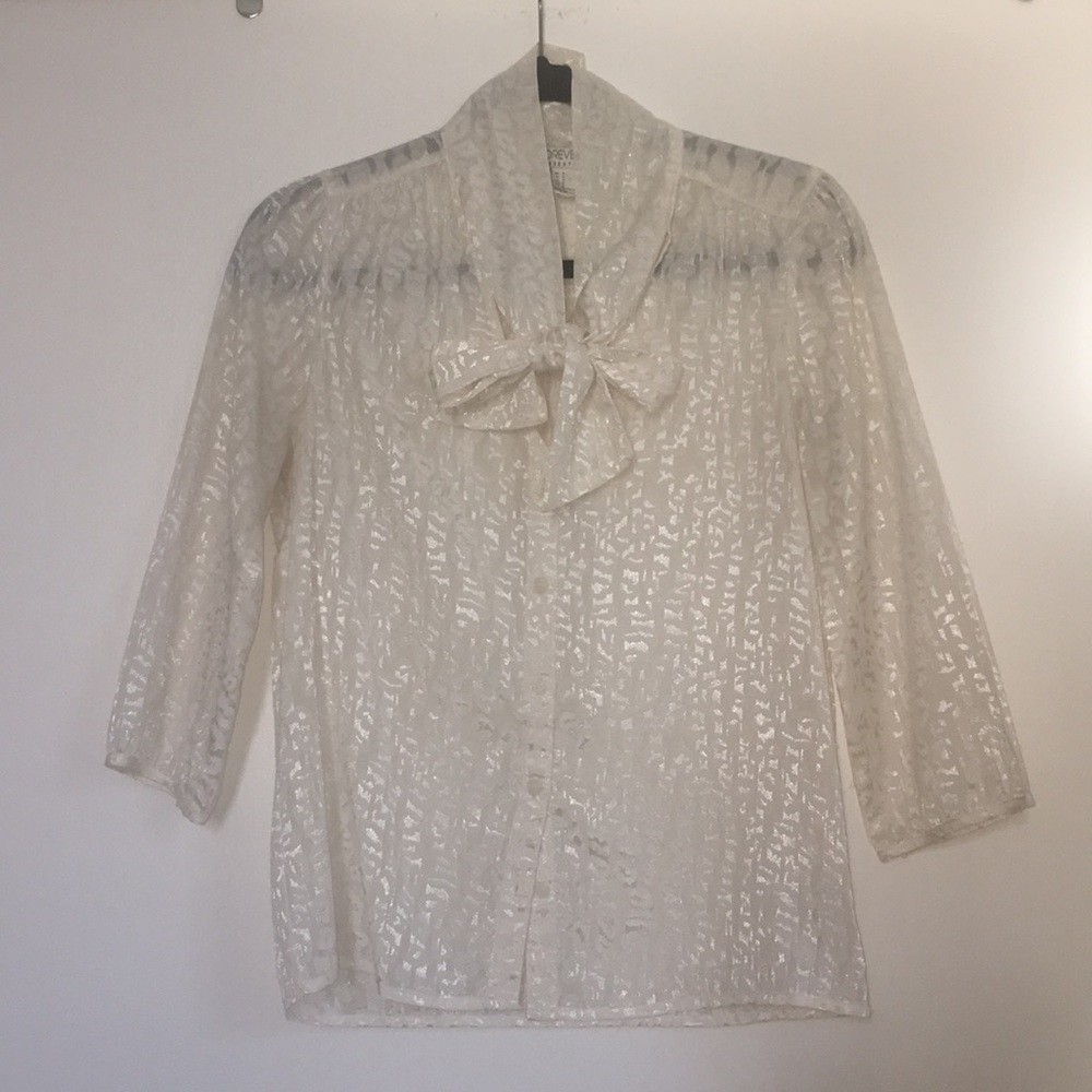 Forever 21 Top 3/4 sleeves leopard print pattern